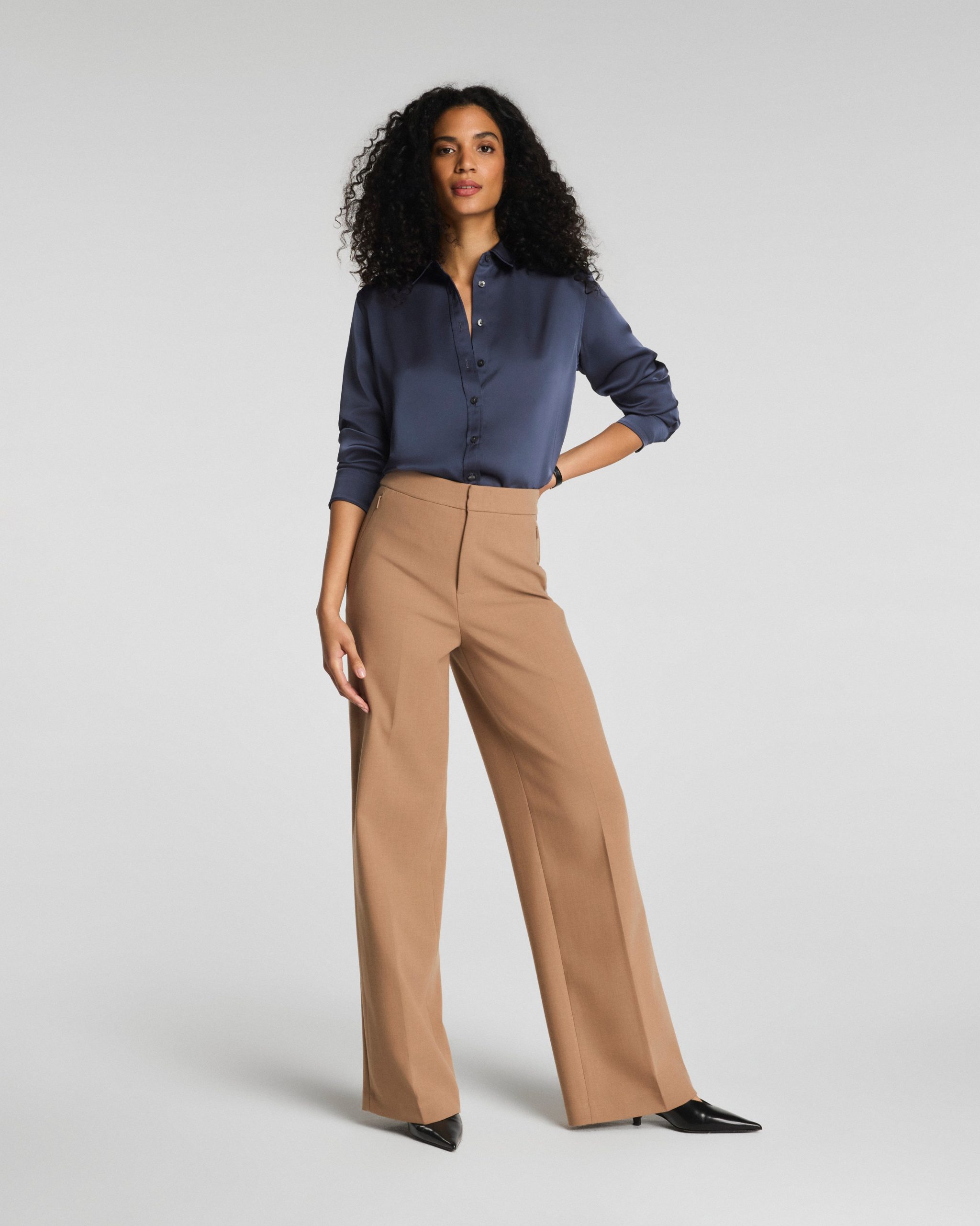 SPANXsupersmooth? WellSuited 360 Wide Leg Pant | Camel Heather