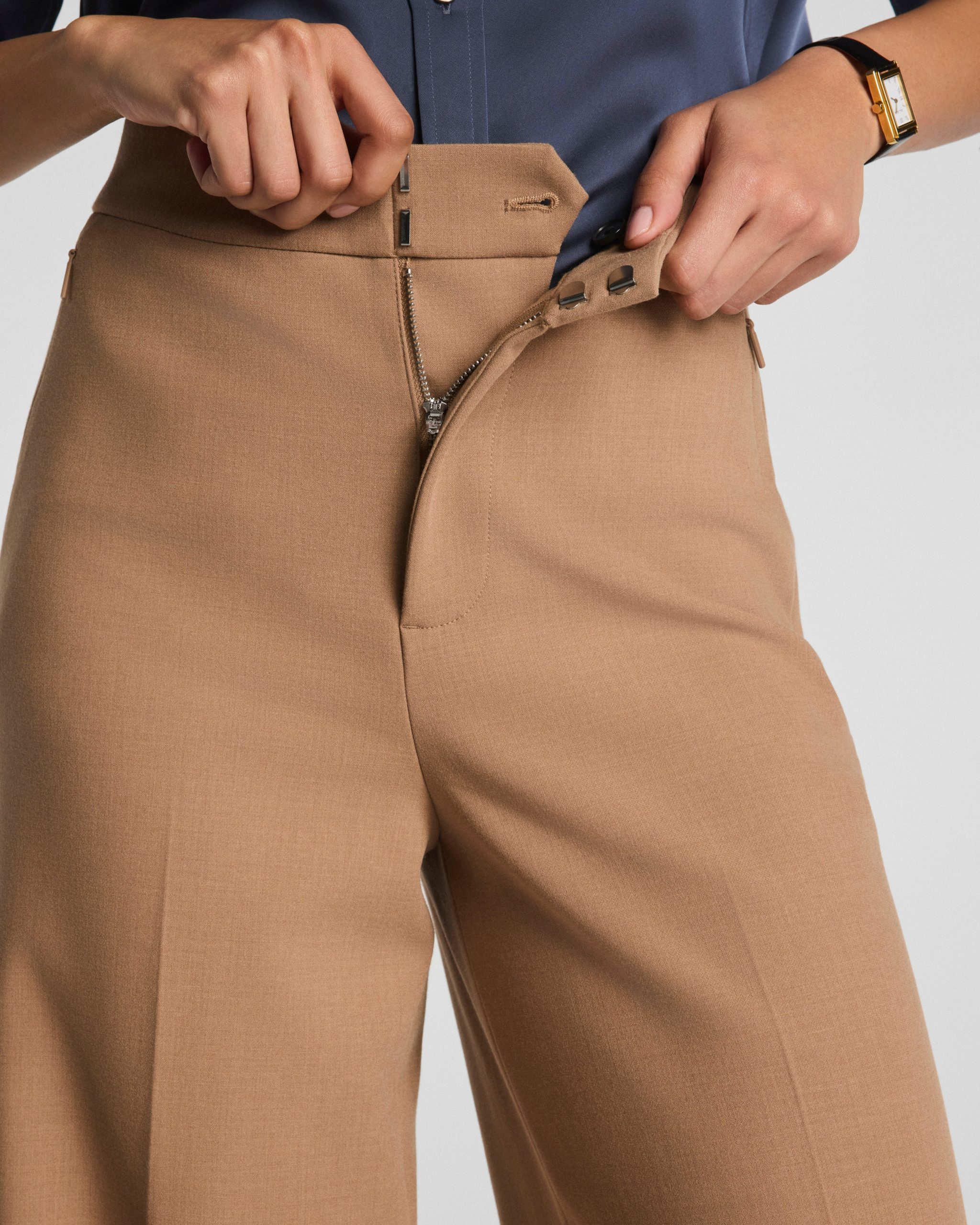 SPANXsupersmooth? WellSuited 360 Wide Leg Pant | Camel Heather - Image 4