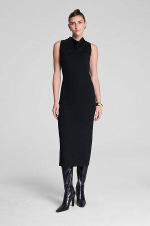 SPANX? Ponte Sleeveless Midi Dress | Classic Black