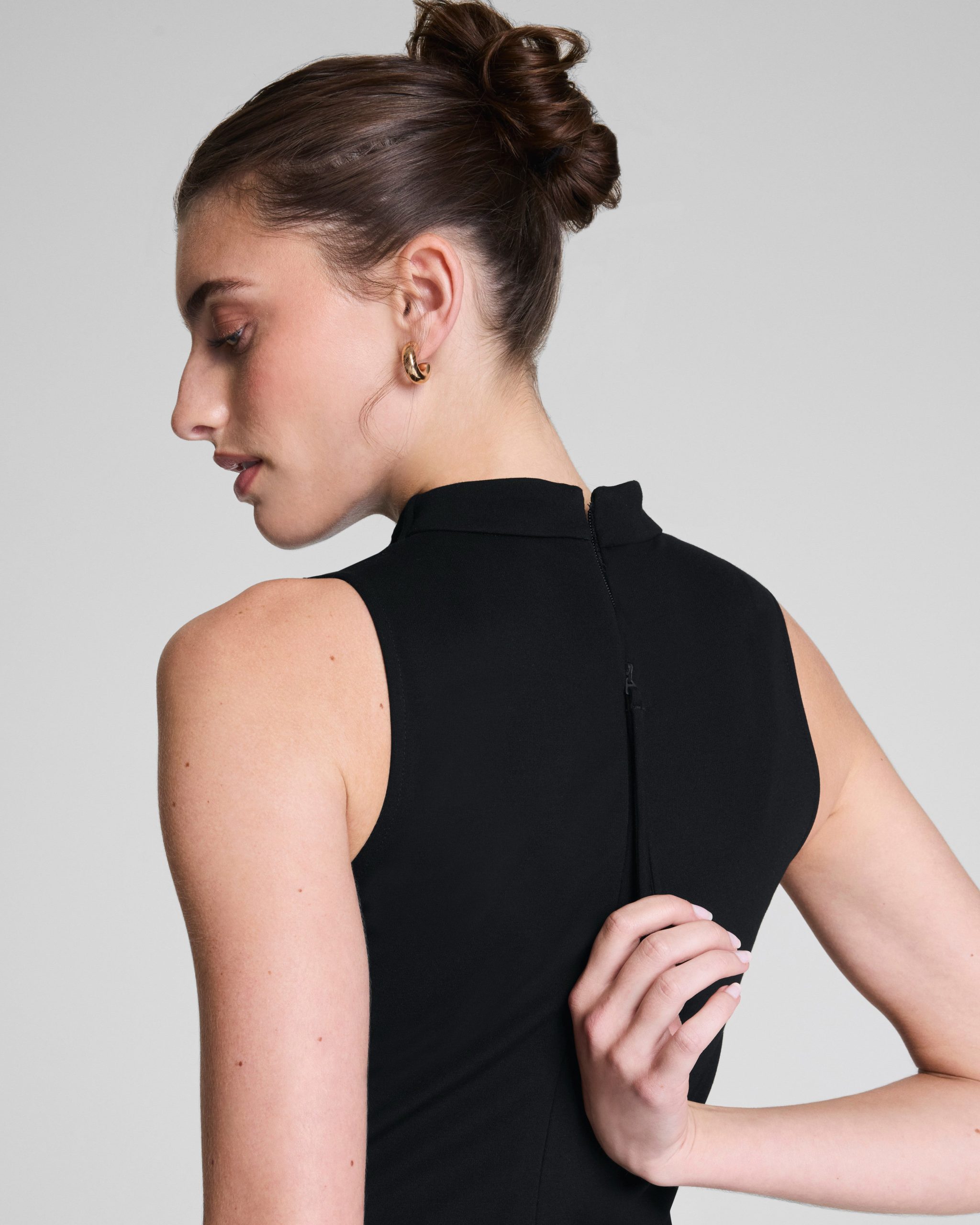 SPANX? Ponte Sleeveless Midi Dress | Classic Black - Image 3