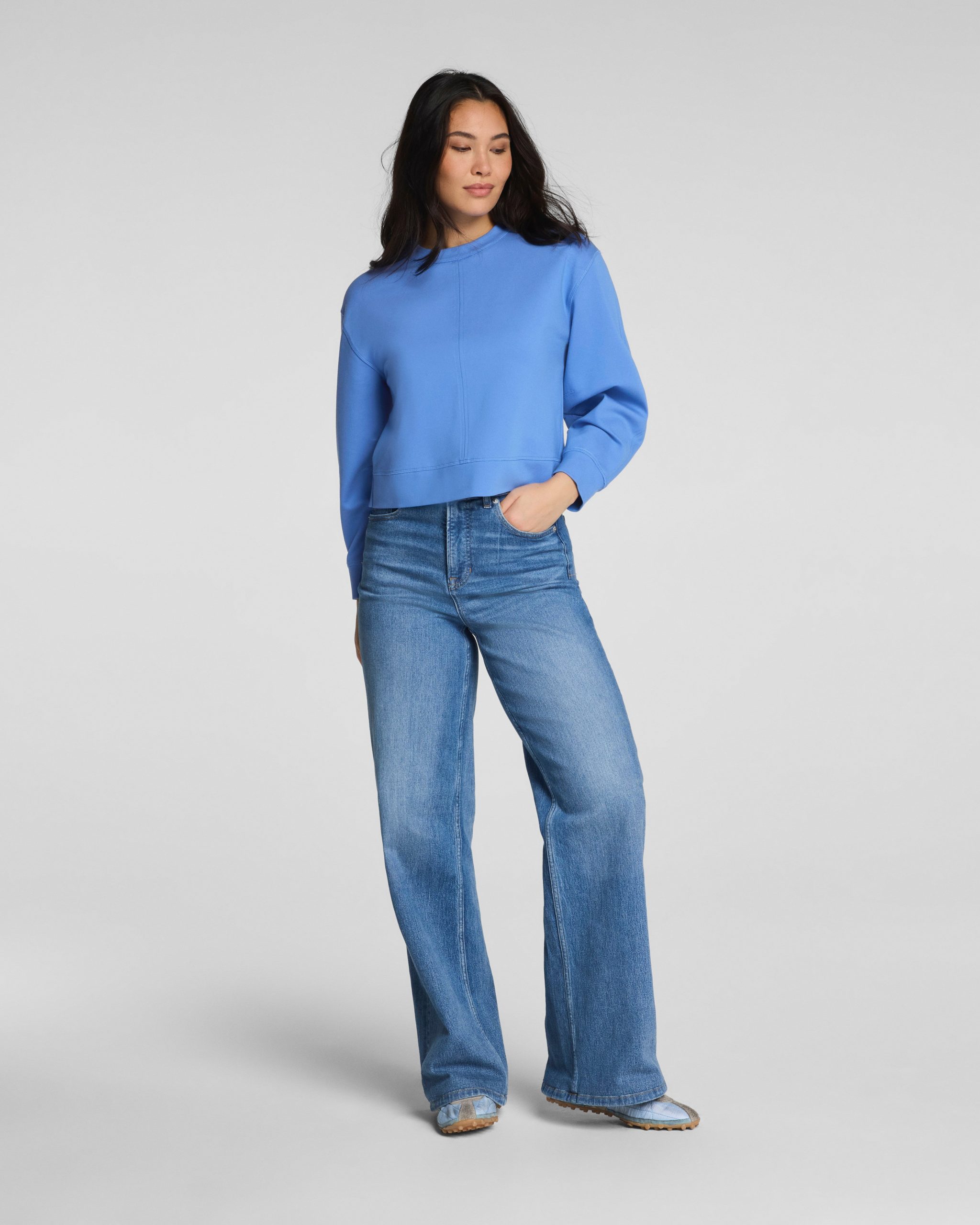 SPANX? Ponte Crewneck Long Sleeve Top | Aster - Image 5