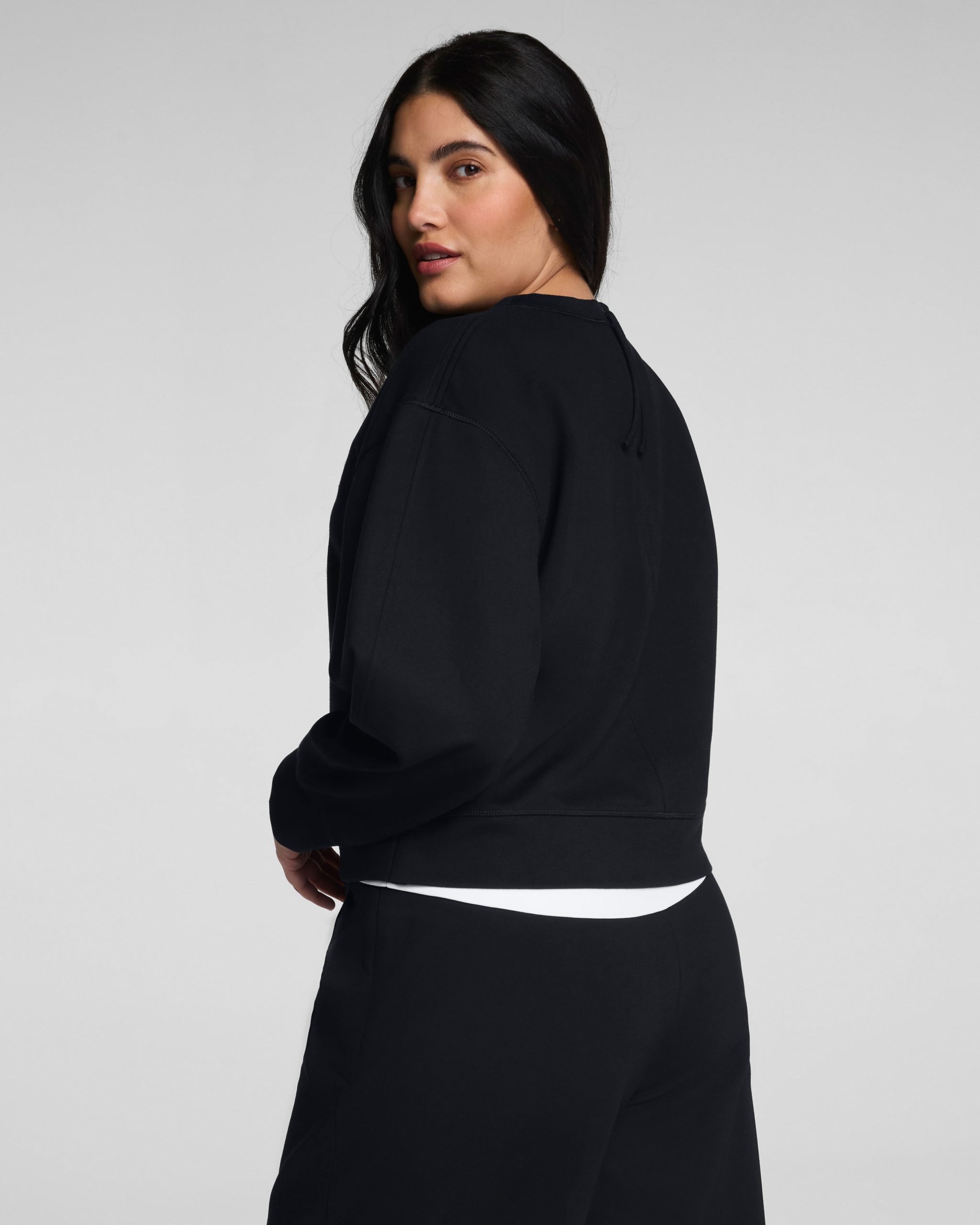 SPANX? Ponte Crewneck Long Sleeve Top | Classic Black - Image 2