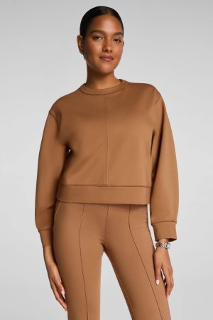 SPANX? Ponte Crewneck Long Sleeve Top | Maplewood