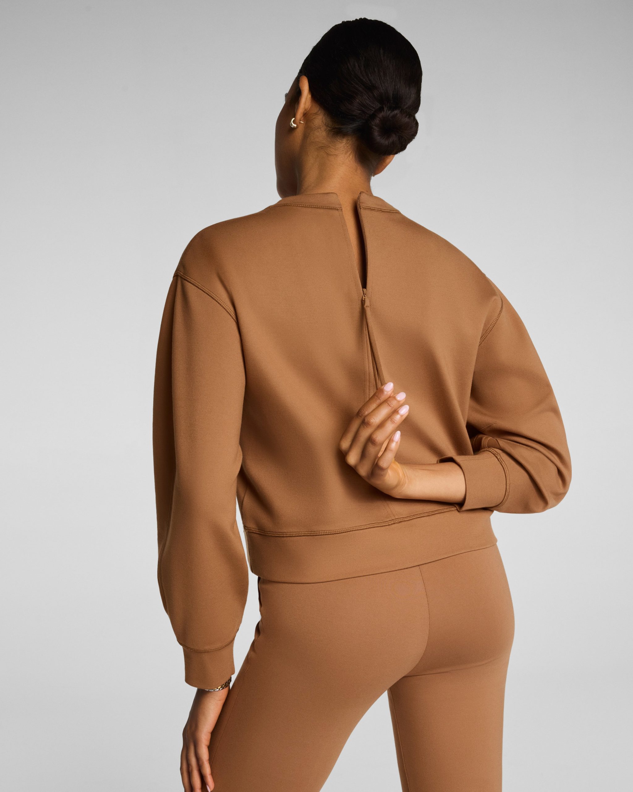 SPANX? Ponte Crewneck Long Sleeve Top | Maplewood - Image 2