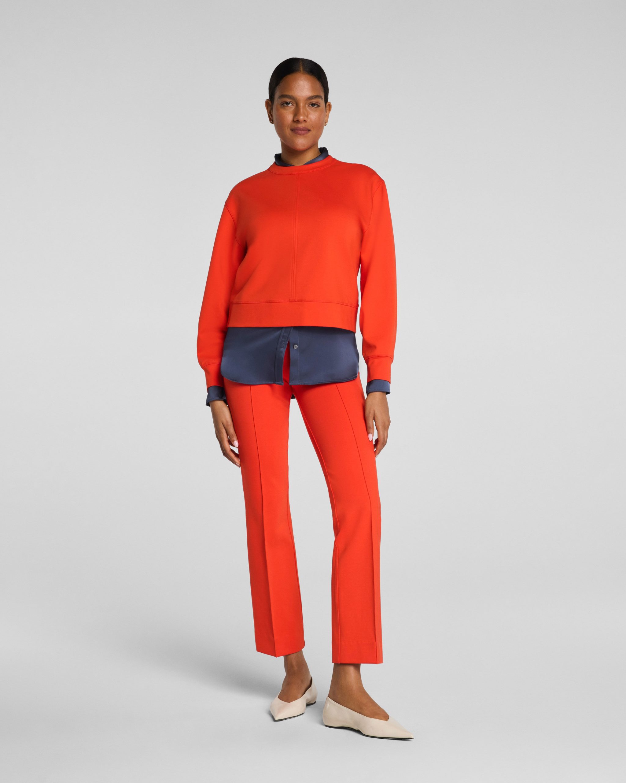 SPANX? Ponte Crewneck Long Sleeve Top | Poppy - Image 5