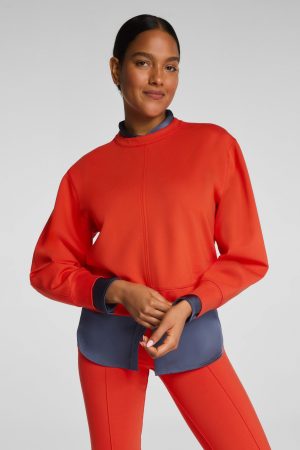 SPANX? Ponte Crewneck Long Sleeve Top | Poppy