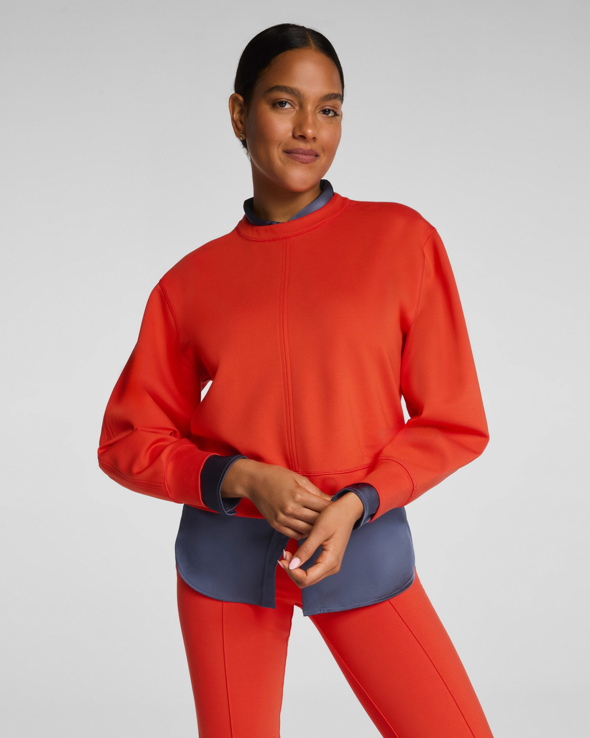 SPANX? Ponte Crewneck Long Sleeve Top | Poppy