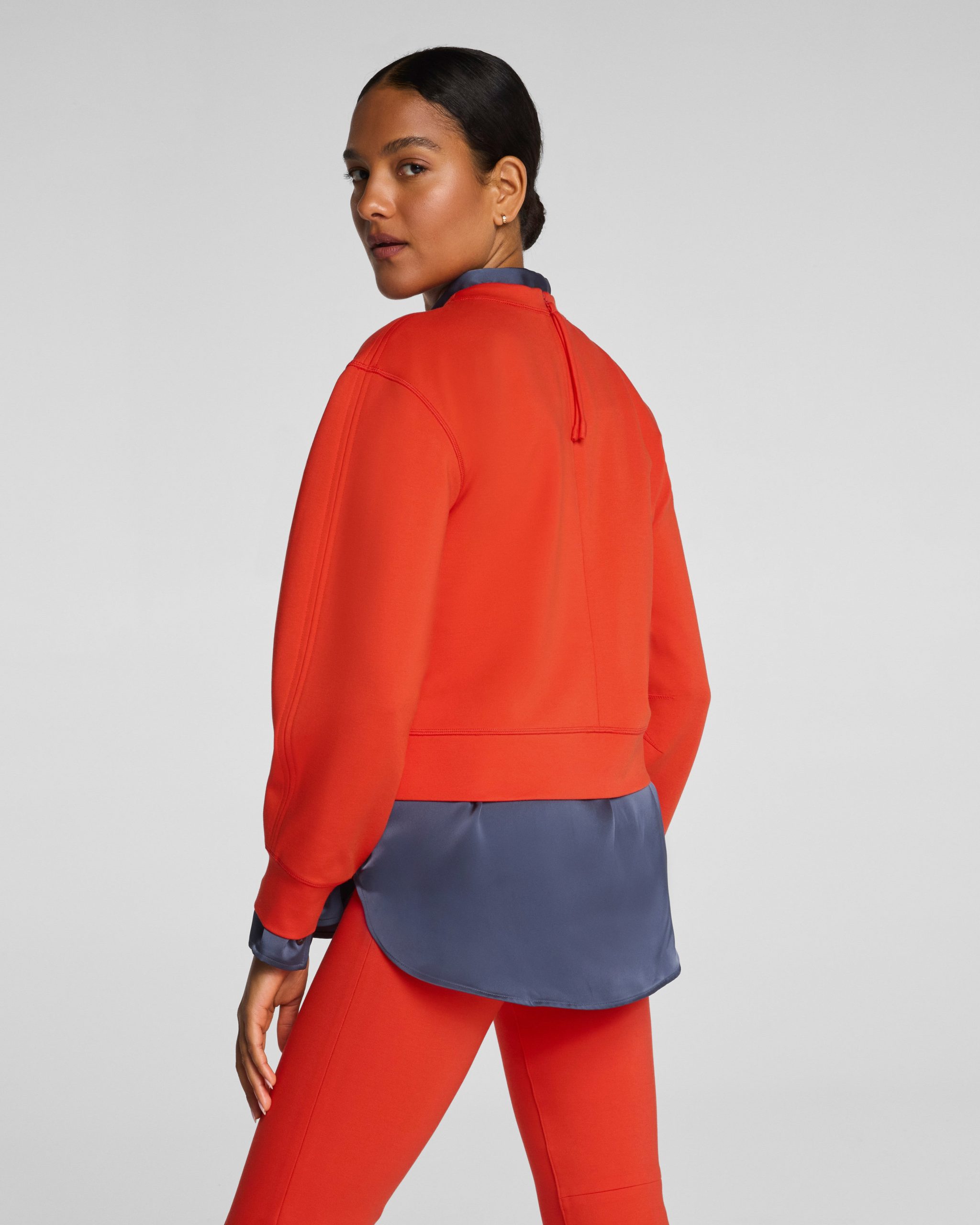 SPANX? Ponte Crewneck Long Sleeve Top | Poppy - Image 2