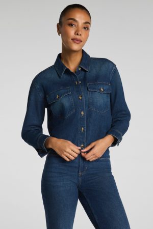 SPANX? Denim Shacket