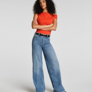 SPANXshape?  EveryWear Pull-On Wide Leg Jeans | Antique Indigo