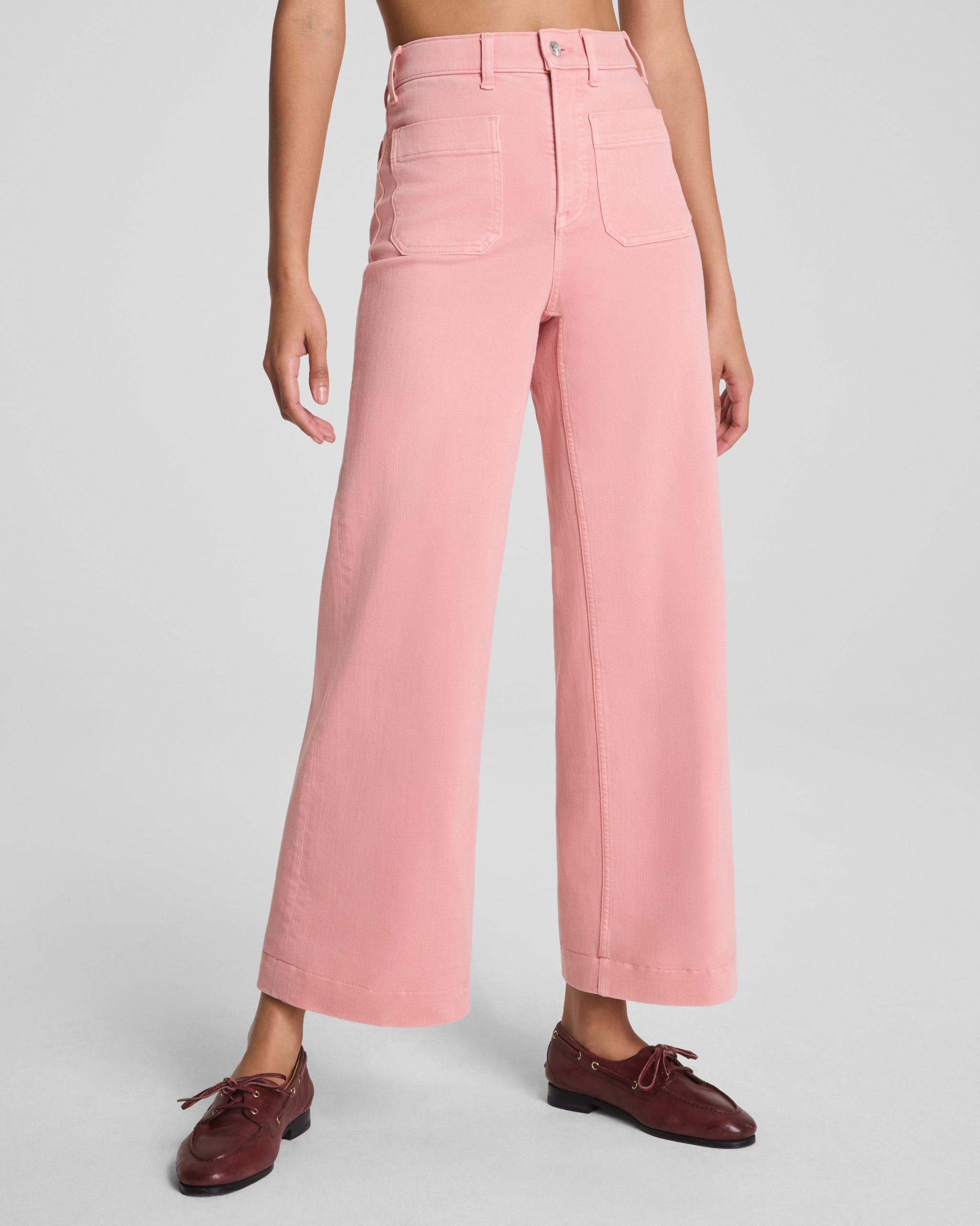 SPANXshape? Authentic 360 Cropped Wide Leg Jeans with Patch Pockets | Nautilus - Image 2