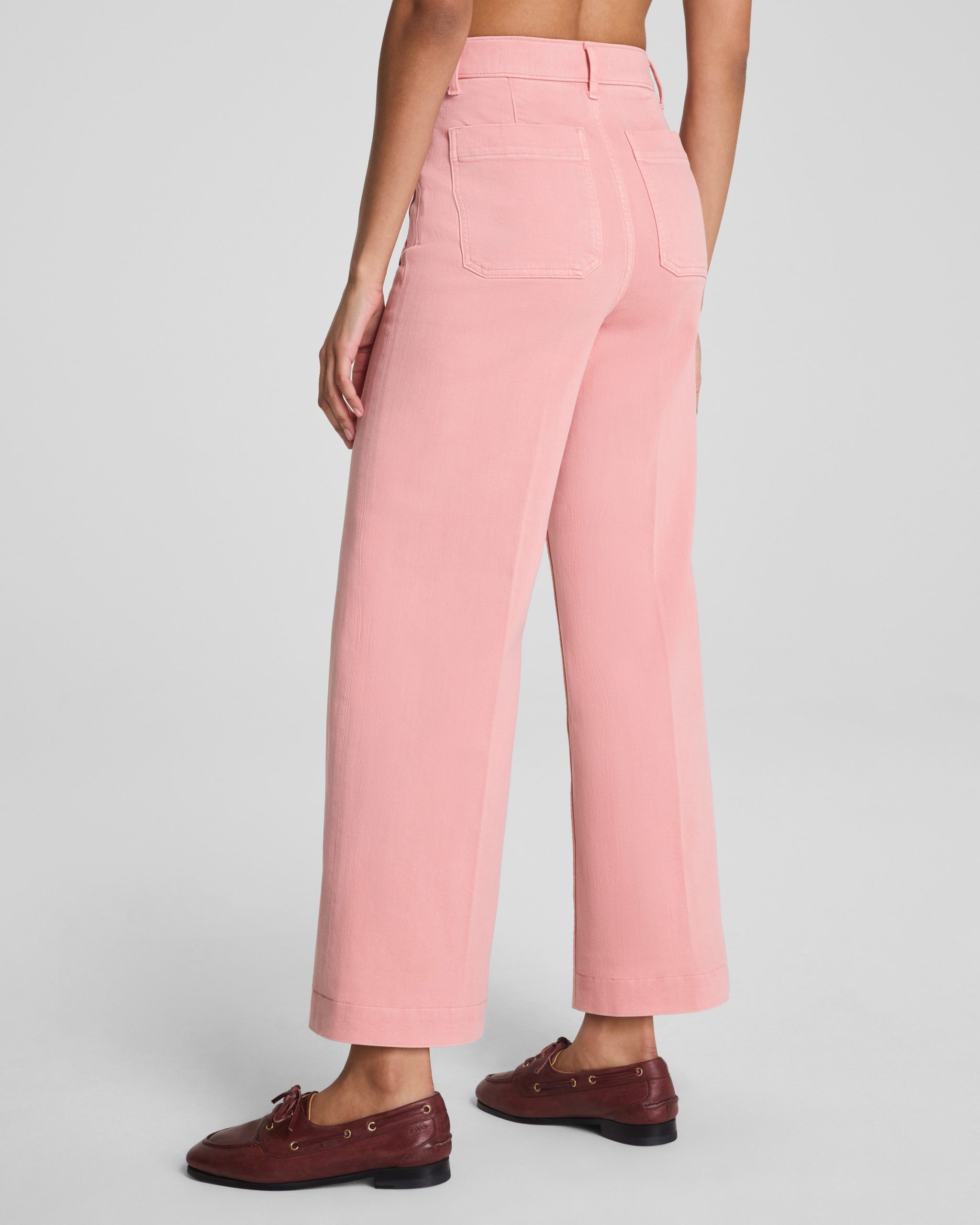 SPANXshape? Authentic 360 Cropped Wide Leg Jeans with Patch Pockets | Nautilus - Image 3