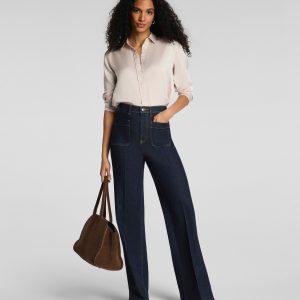 SPANXshape?  Authentic 360 Easy Flare Jeans with Patch Pockets | Marina
