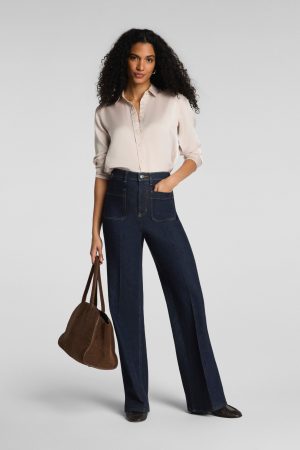 SPANXshape? Authentic 360 Easy Flare Jeans with Patch Pockets | Marina