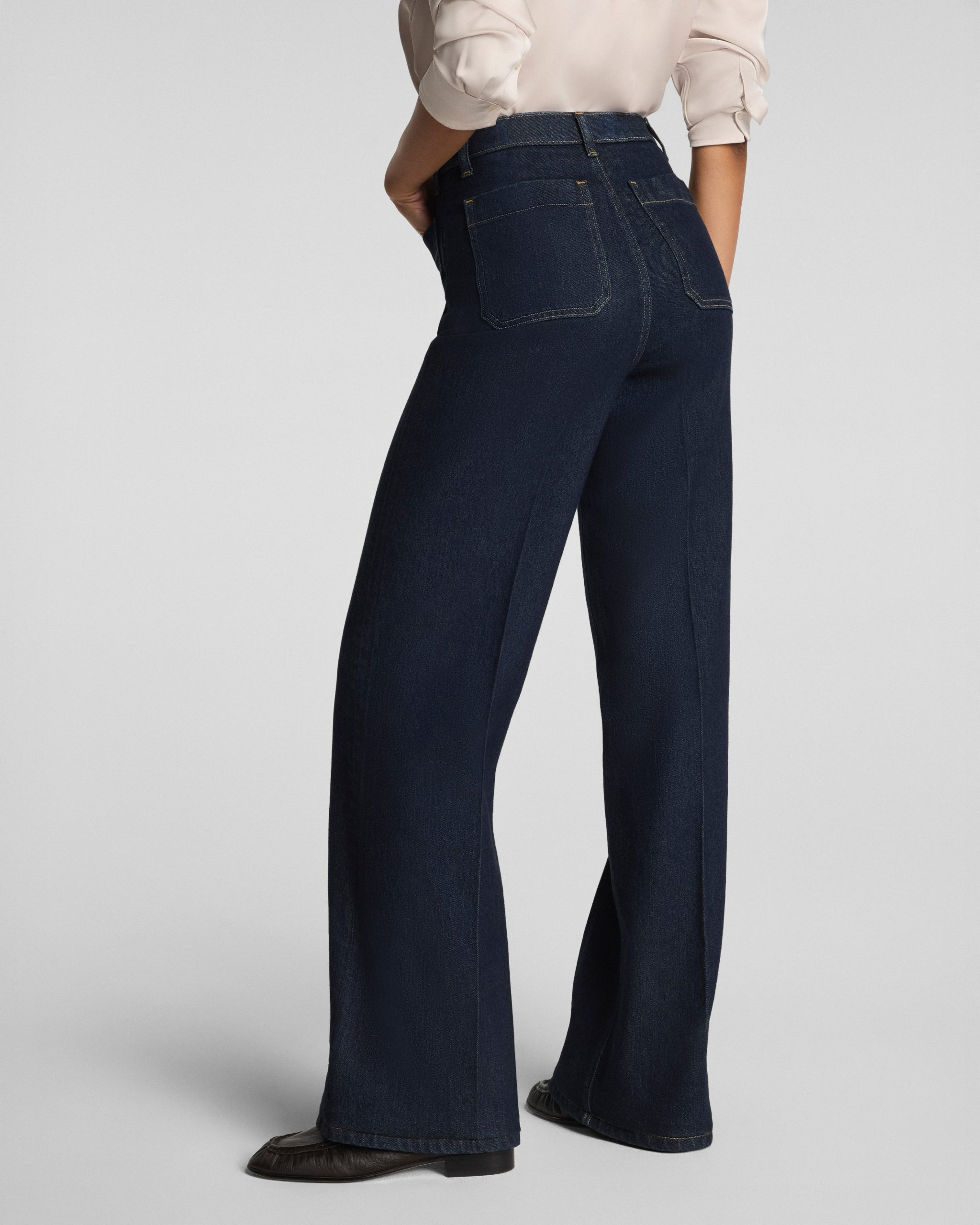 SPANXshape? Authentic 360 Easy Flare Jeans with Patch Pockets | Marina - Image 3