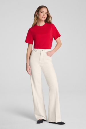 SPANXshape? Authentic 360 Wide Leg Jeans | Alabaster