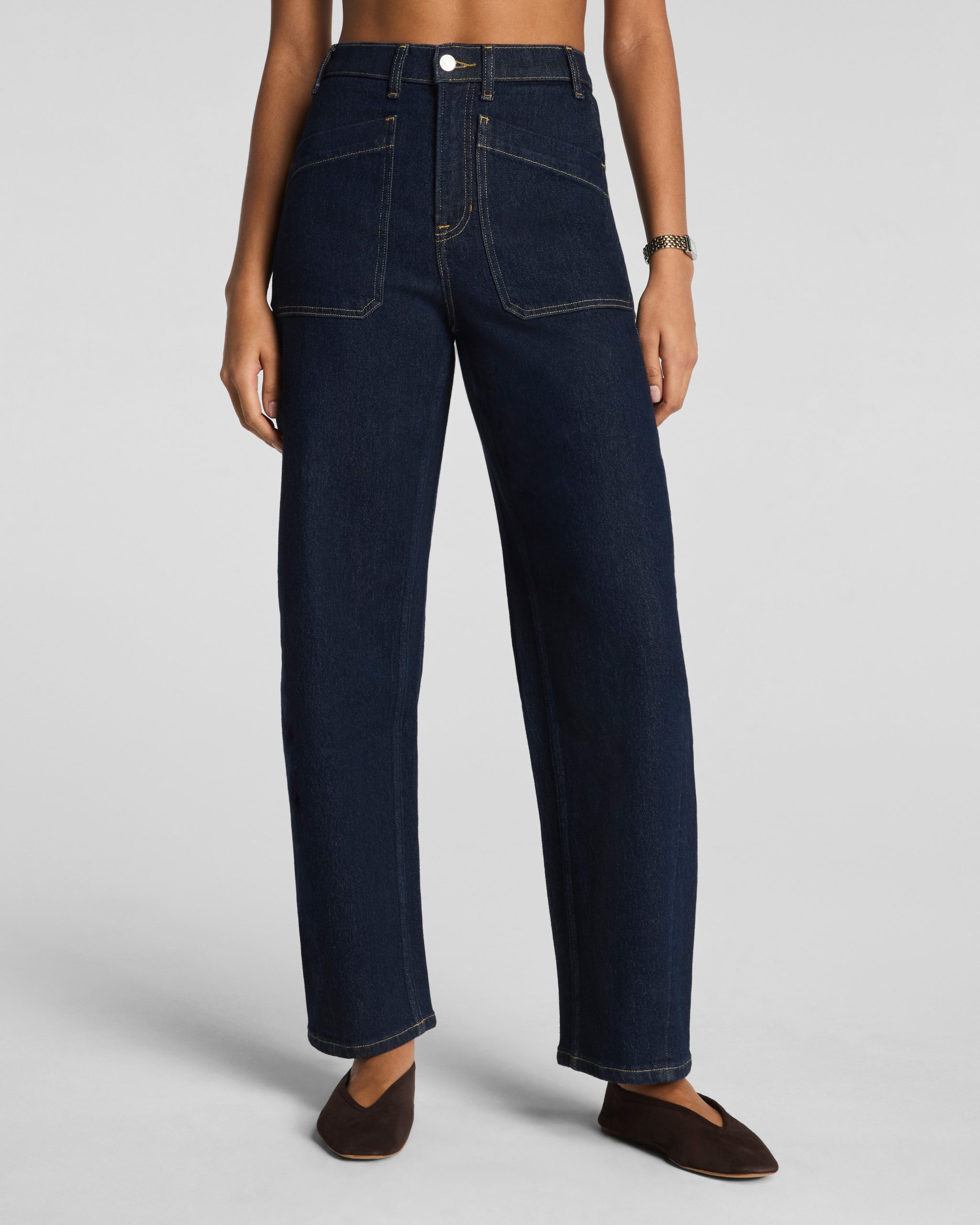 SPANXshape? Authentic 360 Utility Barrel Leg Jeans | Marina - Image 2