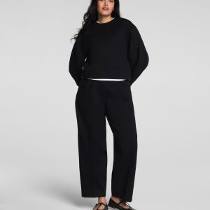 SPANX? Ponte Pleated Tapered Pant | Classic Black