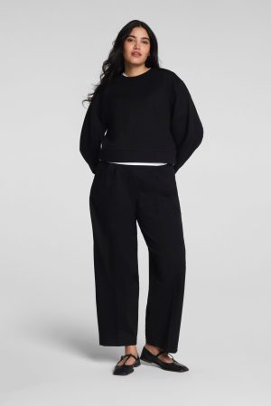 SPANX? Ponte Pleated Tapered Pant | Classic Black