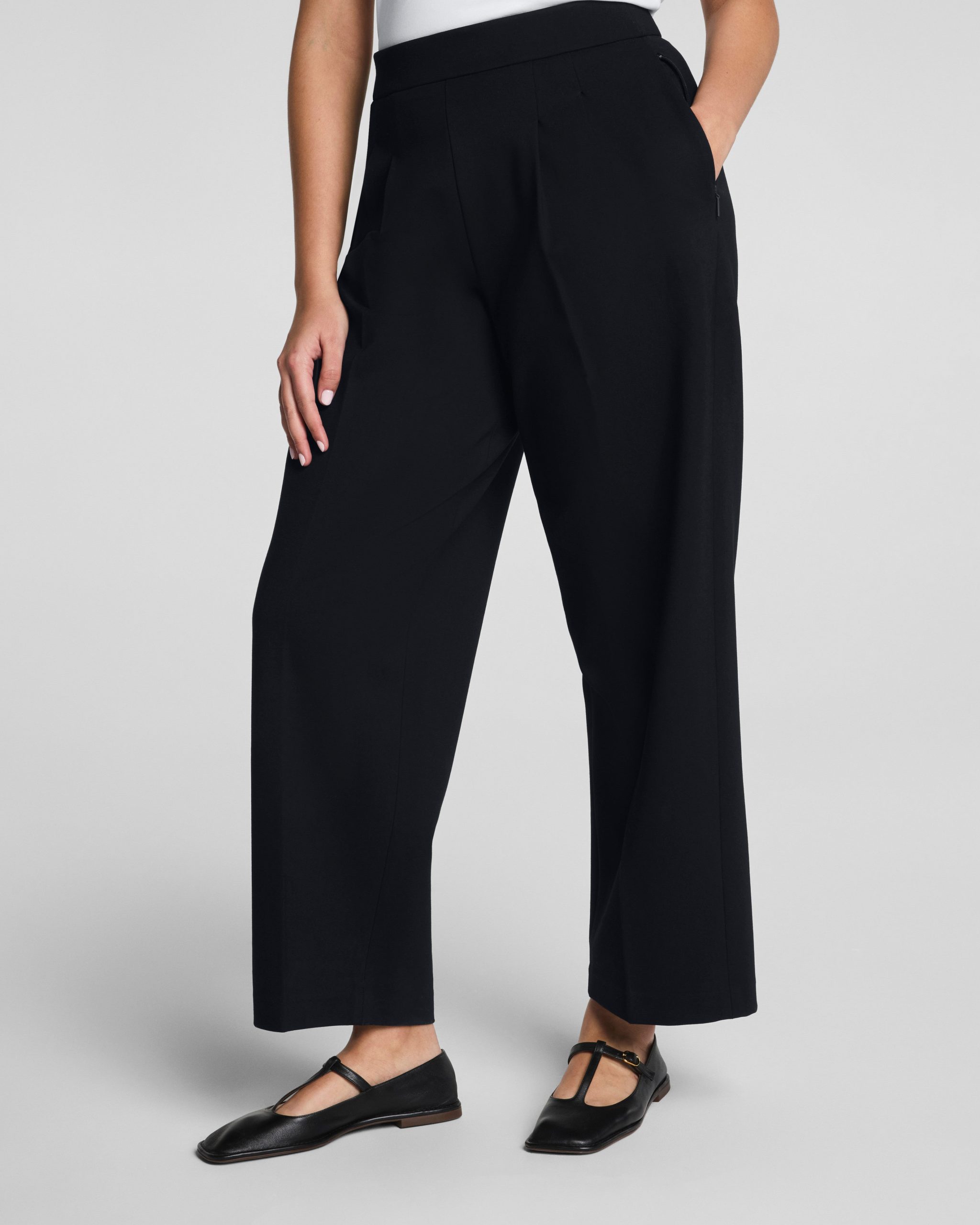 SPANX? Ponte Pleated Tapered Pant | Classic Black - Image 2