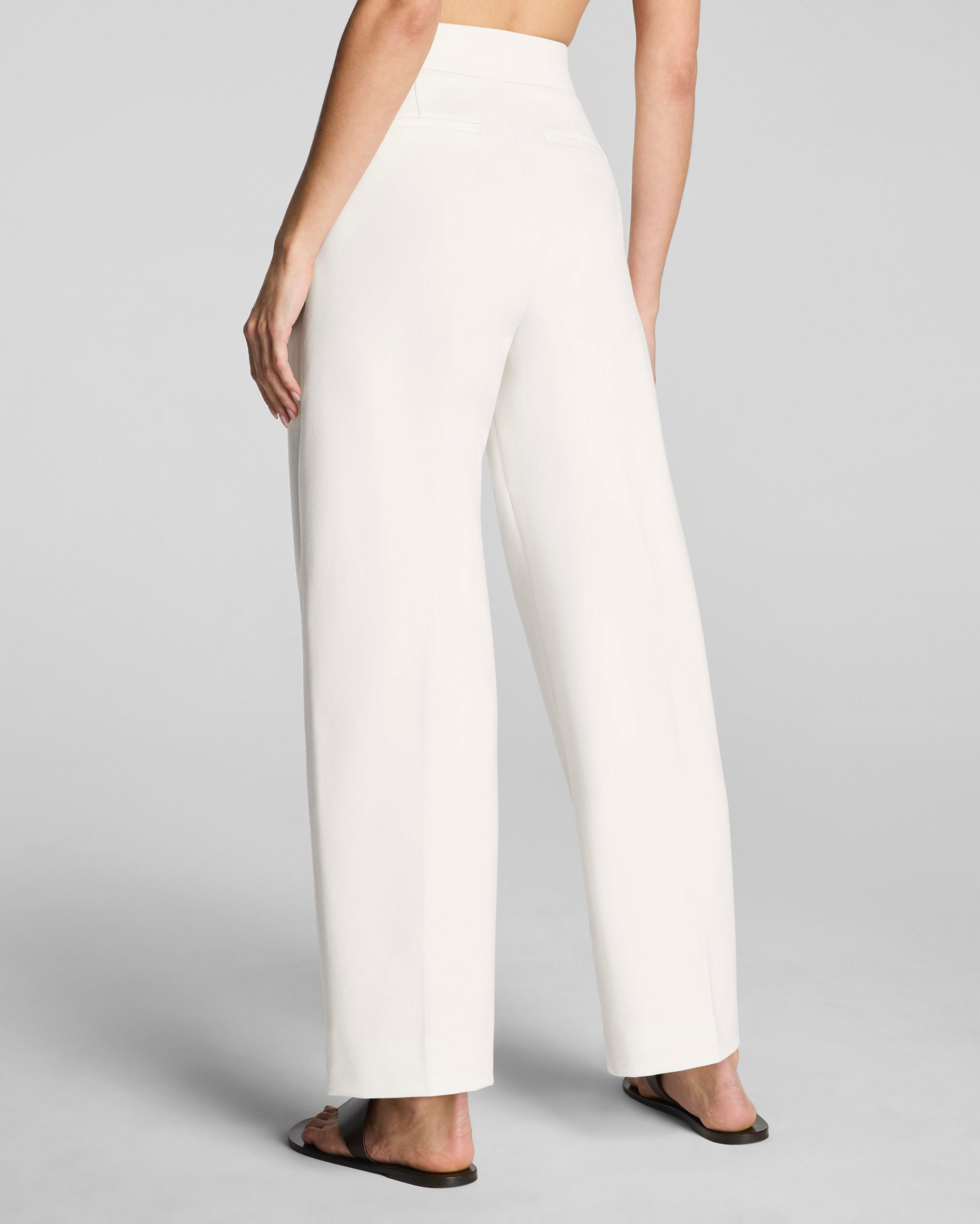 SPANX? Ponte Pleated Tapered Pant | Ivory - Image 3