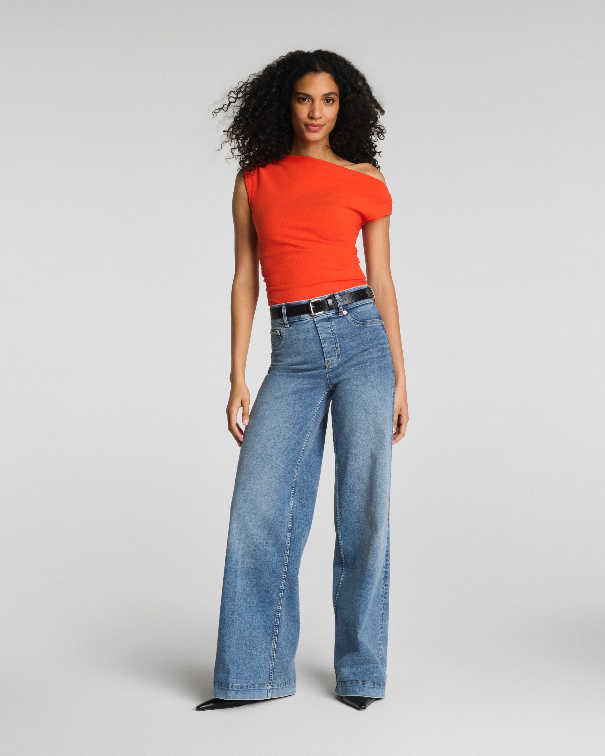 SPANX? Ribbed Knit Ruched Off-The-Shoulder Top | Poppy - Image 4