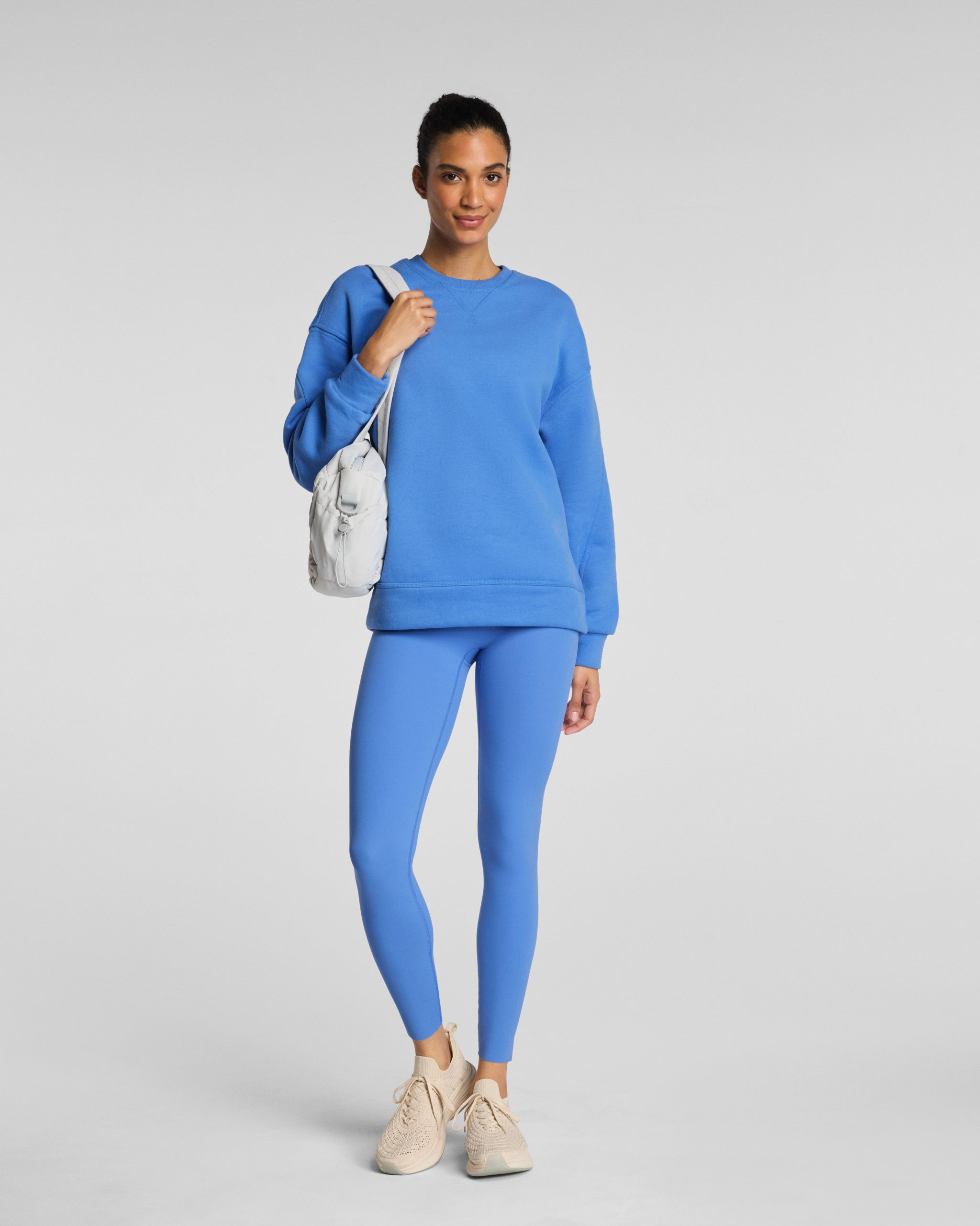 SPANX? BoostUp Cotton Fleece Crewneck Tunic | Aster - Image 4