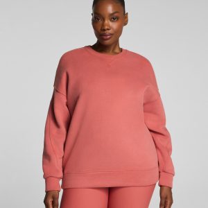 SPANX? BoostUp Cotton Fleece Crewneck Tunic | Clay