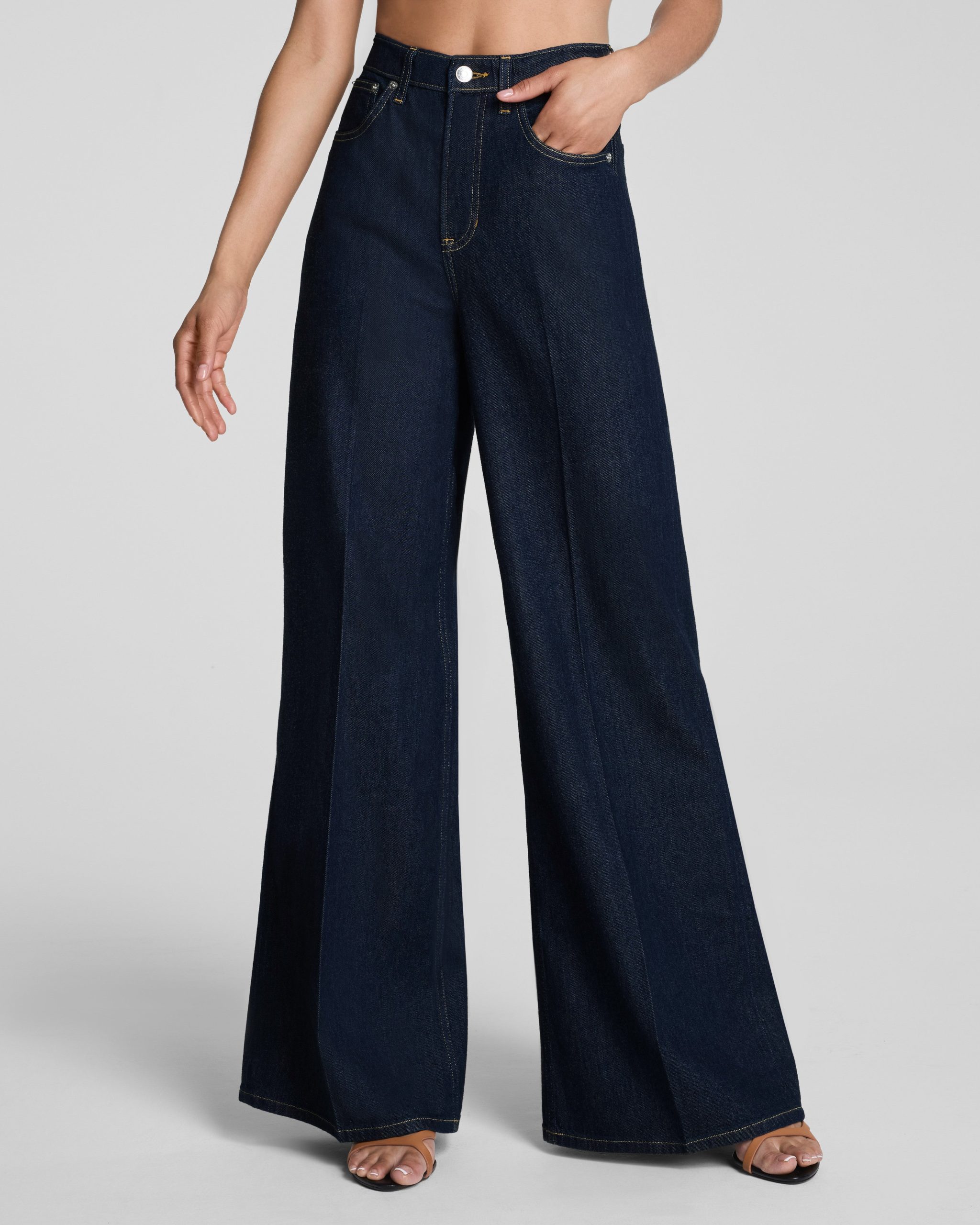SPANXsupersmooth? Authentic 360 Lightweight Super Wide Leg Jeans | Deep Sea - Image 2
