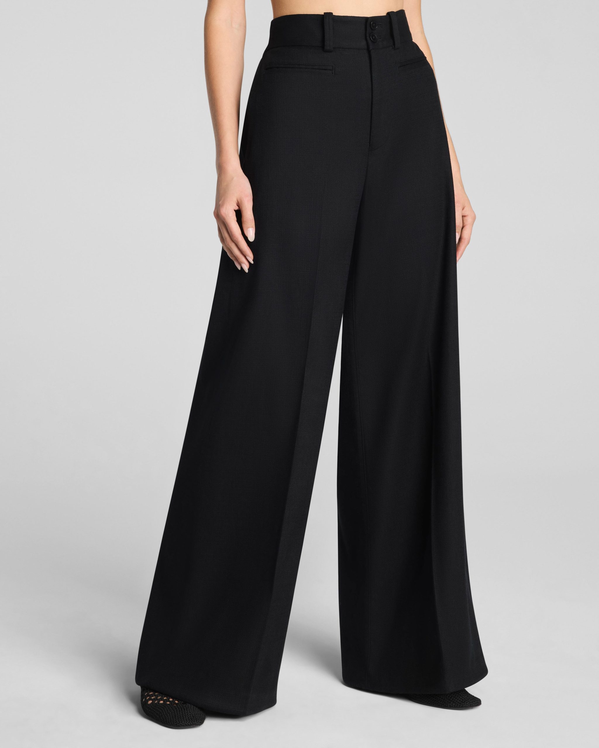 SPANX? EasyBreezy Cotton Linen Super Wide Leg Pant | Classic Black - Image 2