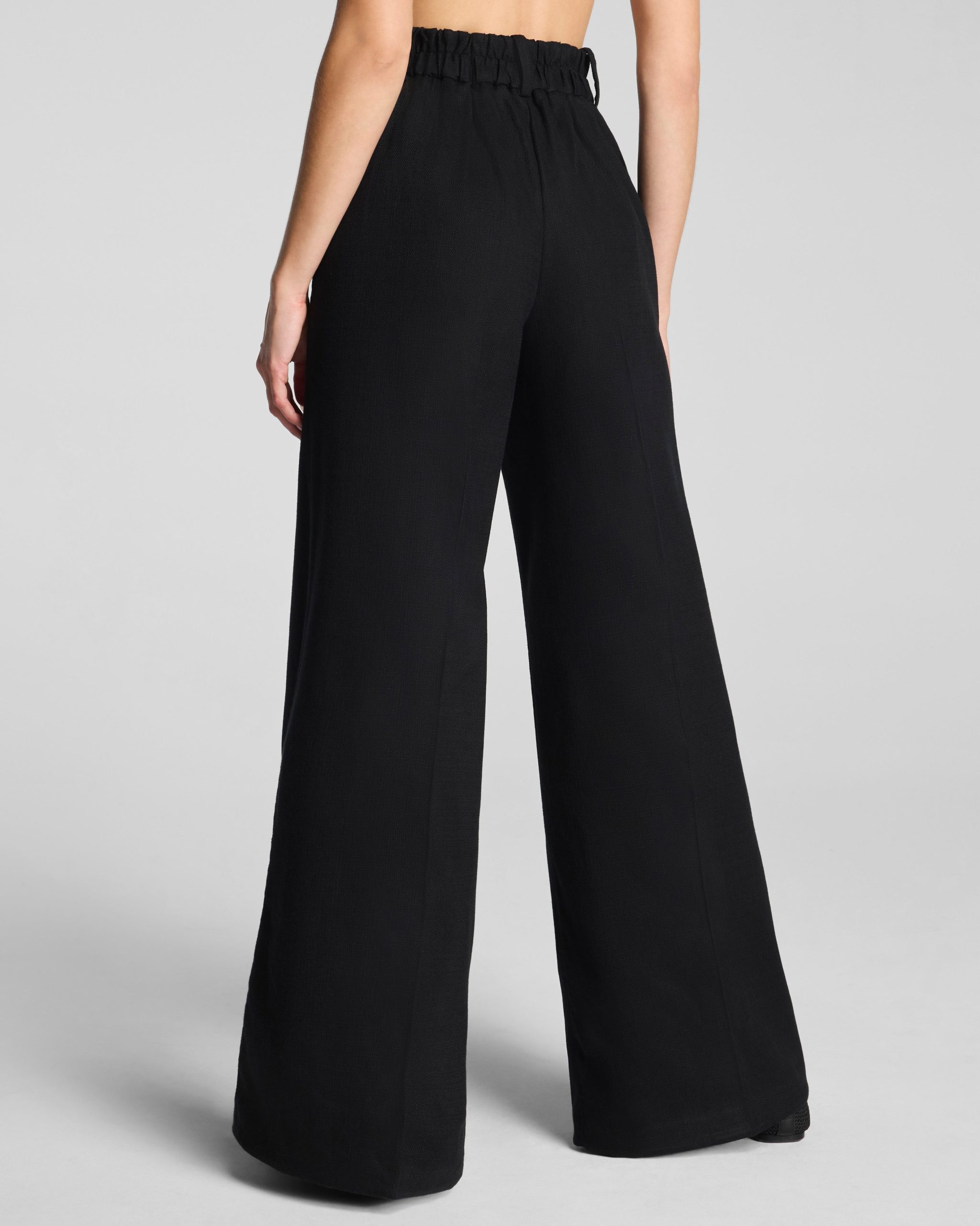 SPANX? EasyBreezy Cotton Linen Super Wide Leg Pant | Classic Black - Image 3