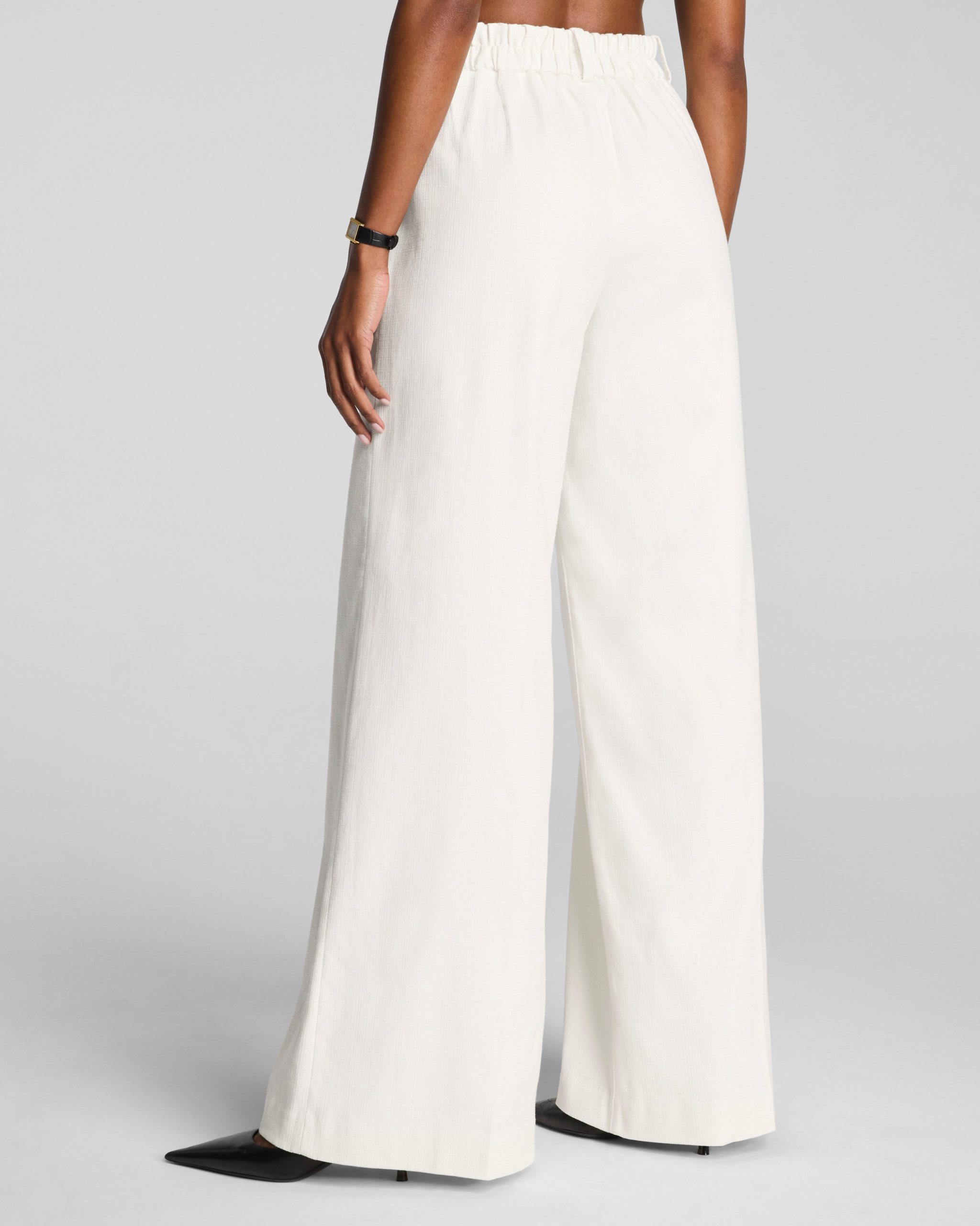 SPANX? EasyBreezy Cotton Linen Super Wide Leg Pant | Ivory - Image 3