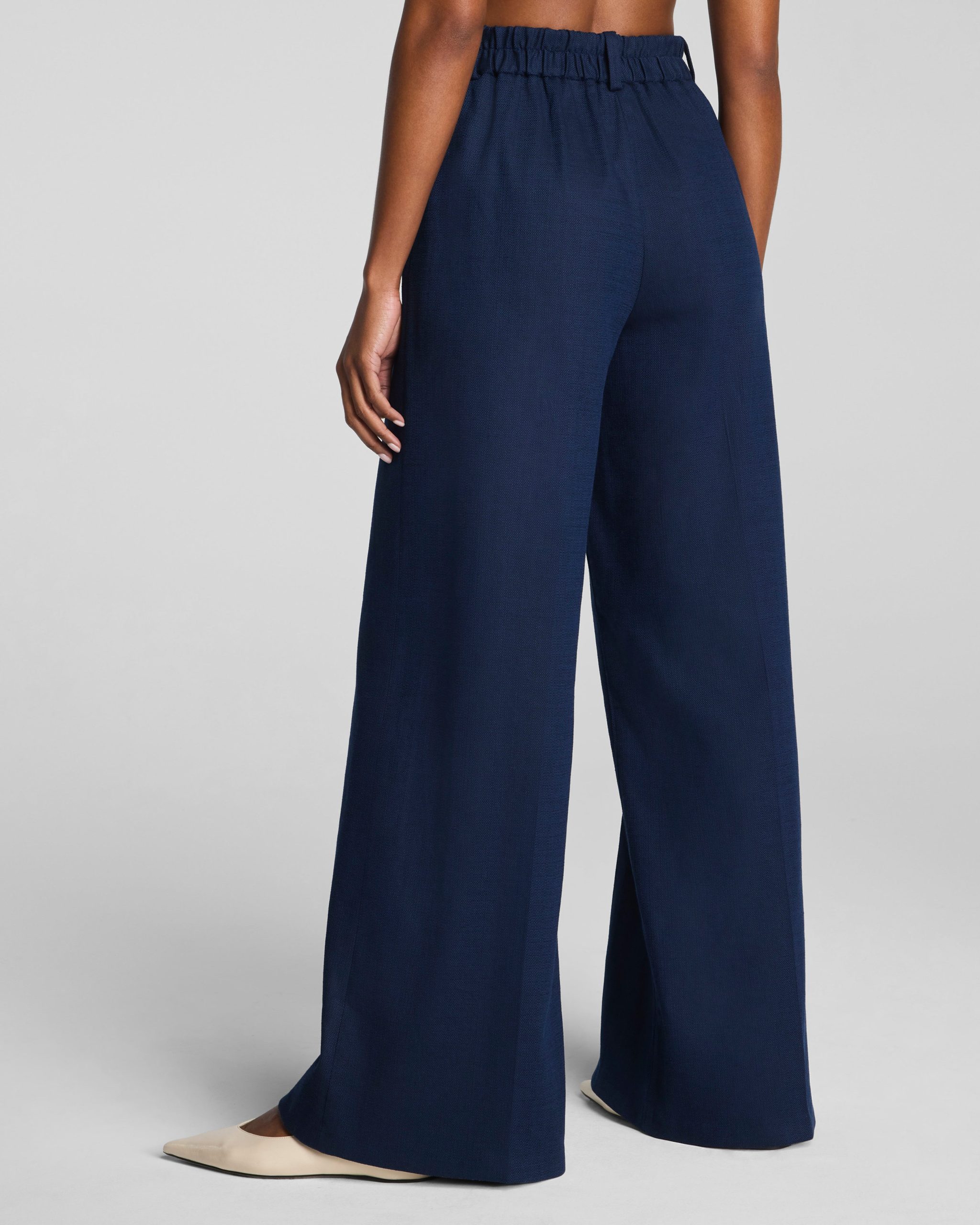 SPANX? EasyBreezy Cotton Linen Super Wide Leg Pant | Timeless Navy - Image 3
