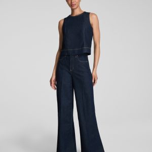 SPANXsupersmooth?  Authentic 360 Lightweight Super Wide Leg Jeans | Deep Sea