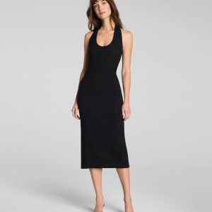 SPANXshape?  Ponte Halter Midi Dress | Classic Black