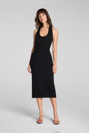 SPANXshape? Ponte Halter Midi Dress | Classic Black