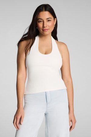 SPANX? Ribbed Knit Halter Tank