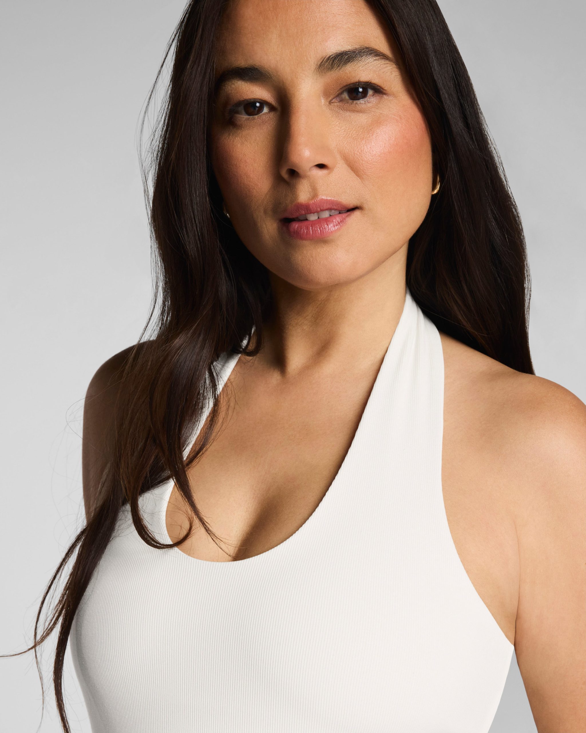SPANX? Ribbed Knit Halter Tank | Ivory - Image 3