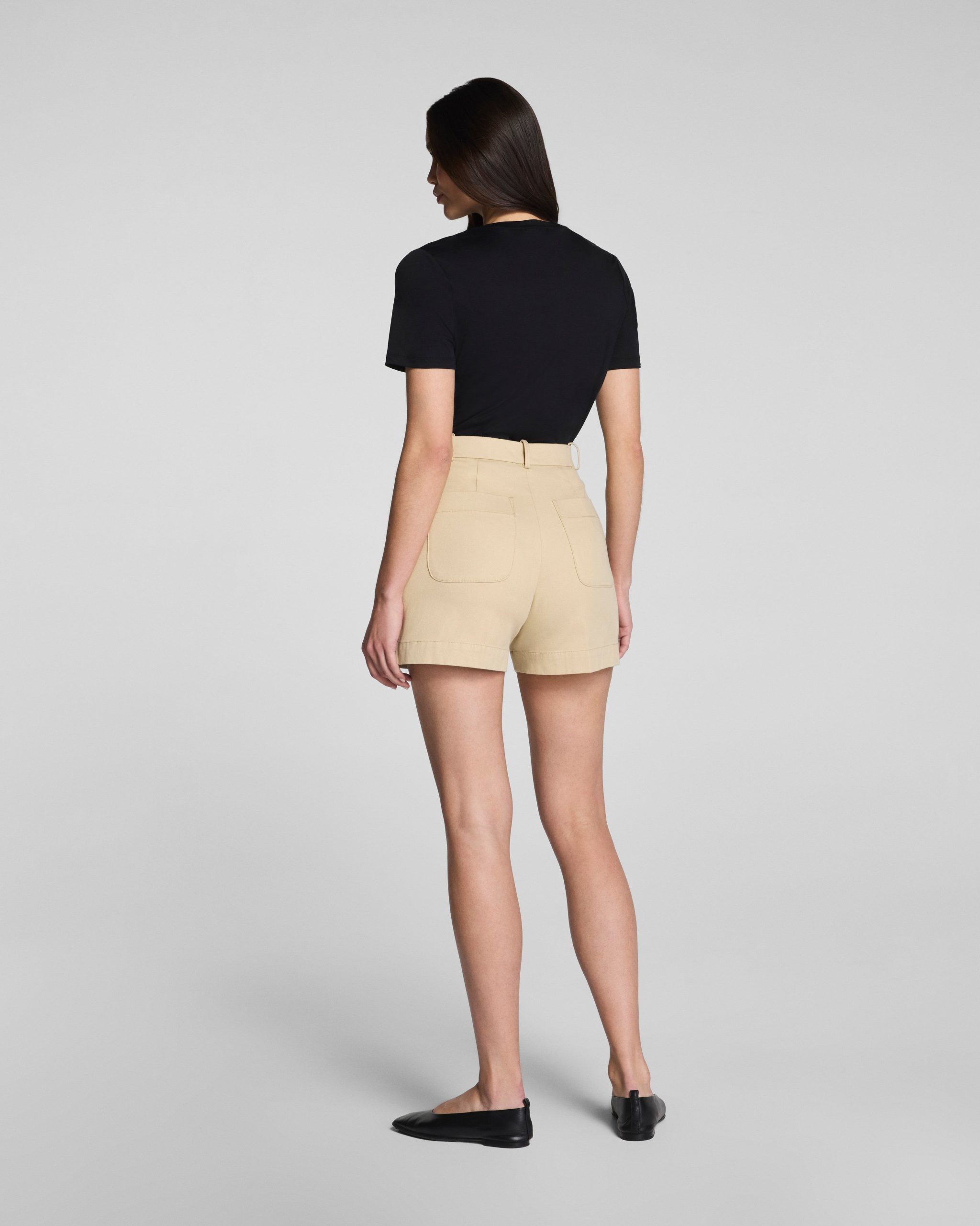 SPANX? Lightweight Cotton Crewneck Tee | Classic Black - Image 4