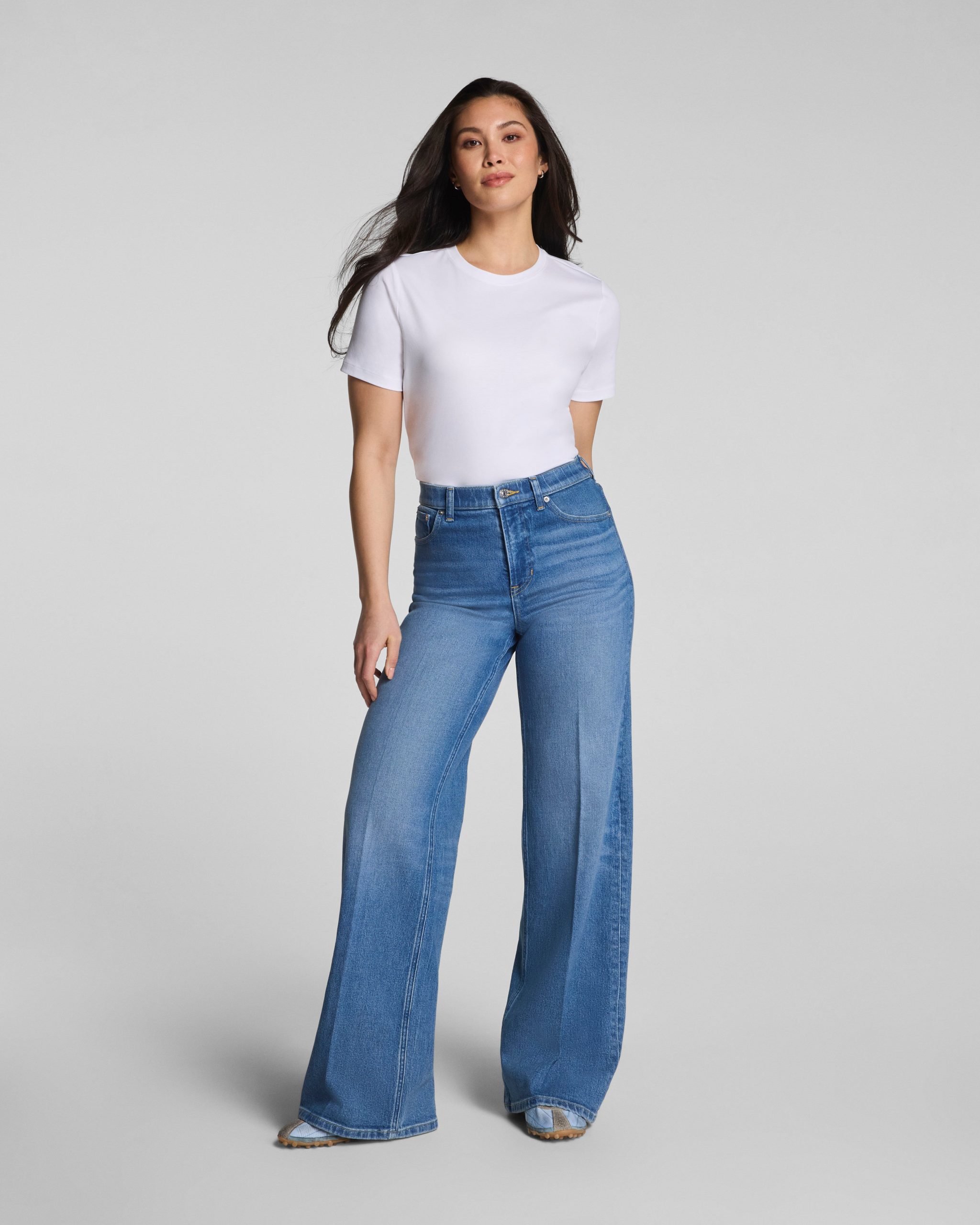 SPANX? Lightweight Cotton Crewneck Tee | Classic White - Image 3