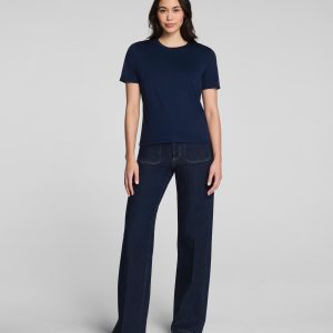 SPANXshape?  Authentic 360 Mid-Rise Easy Flare Jeans with Patch Pockets | Marina