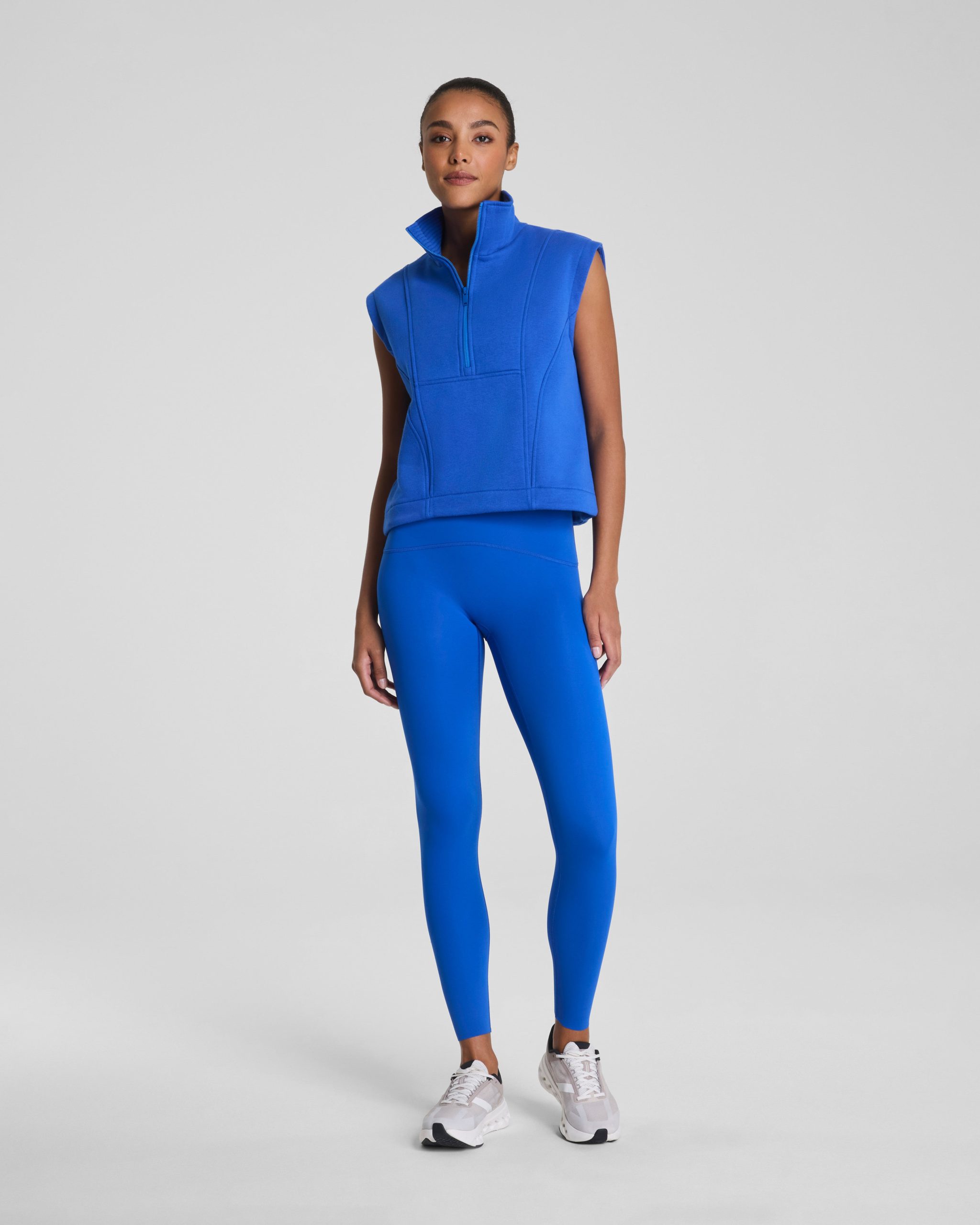 SPANX? BoostUp Cotton Fleece Half Zip Vest | Current - Image 4