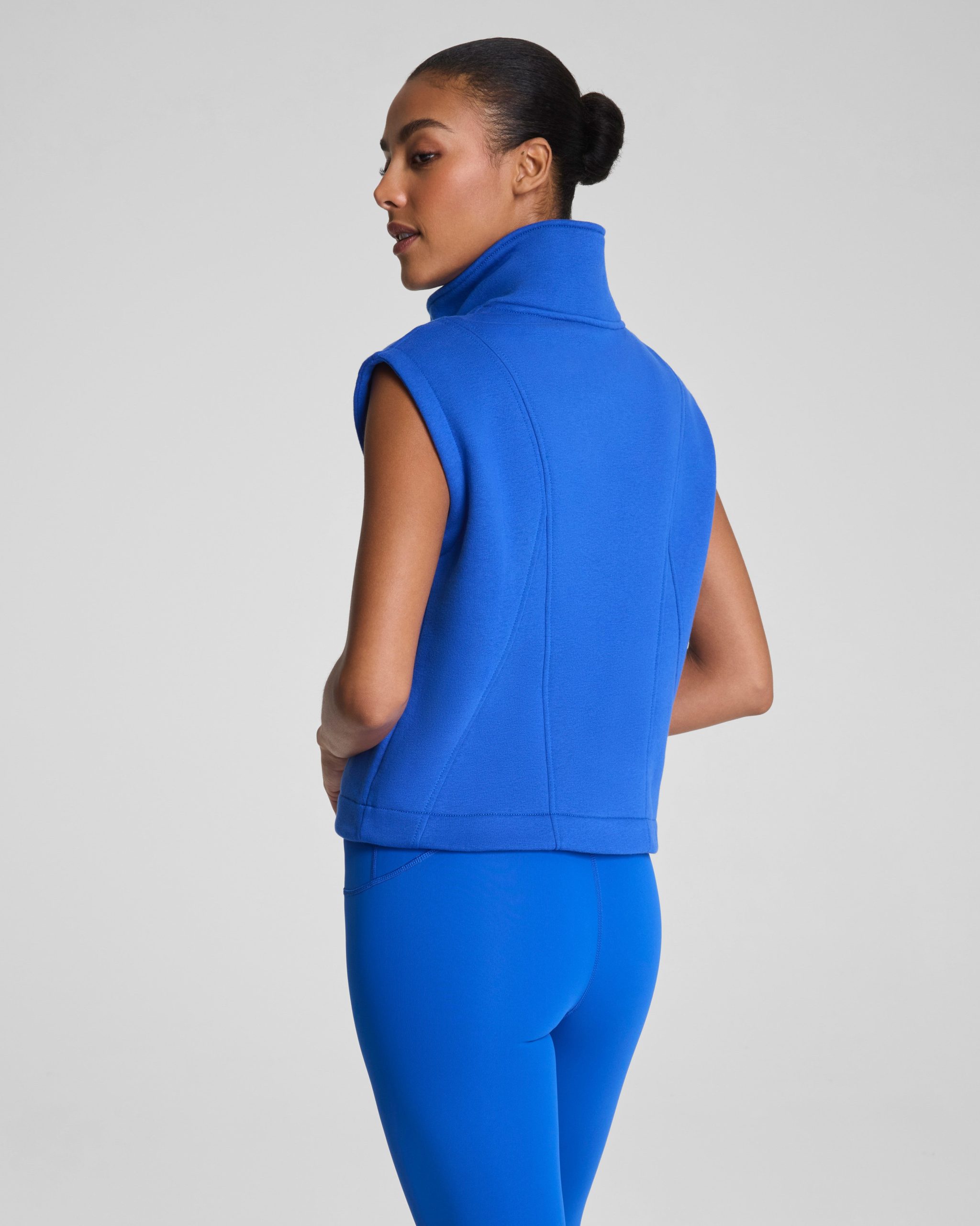 SPANX? BoostUp Cotton Fleece Half Zip Vest | Current - Image 2