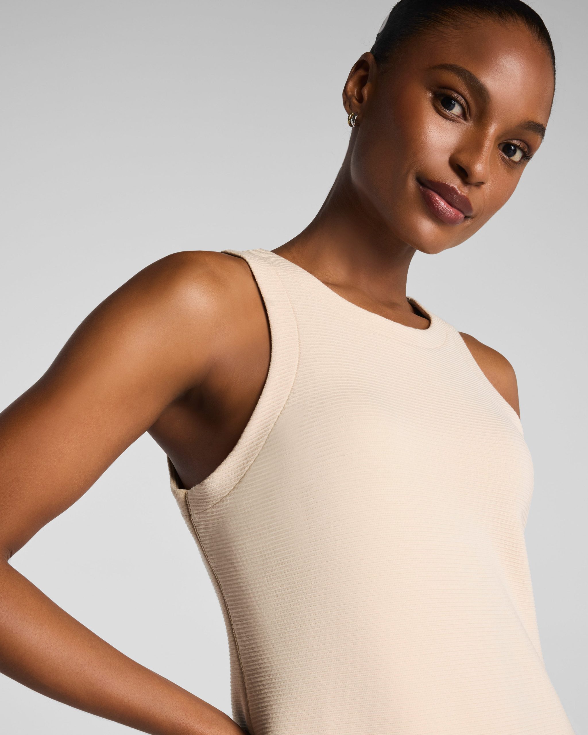 SPANX AirEssentials? French Rib Maxi Tank Dress | Toasted Coconut - Image 3