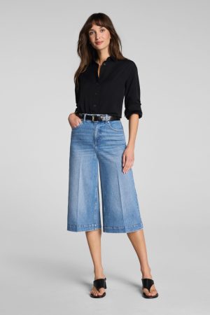 SPANXshape? Authentic 360 Denim Culottes | Elysian