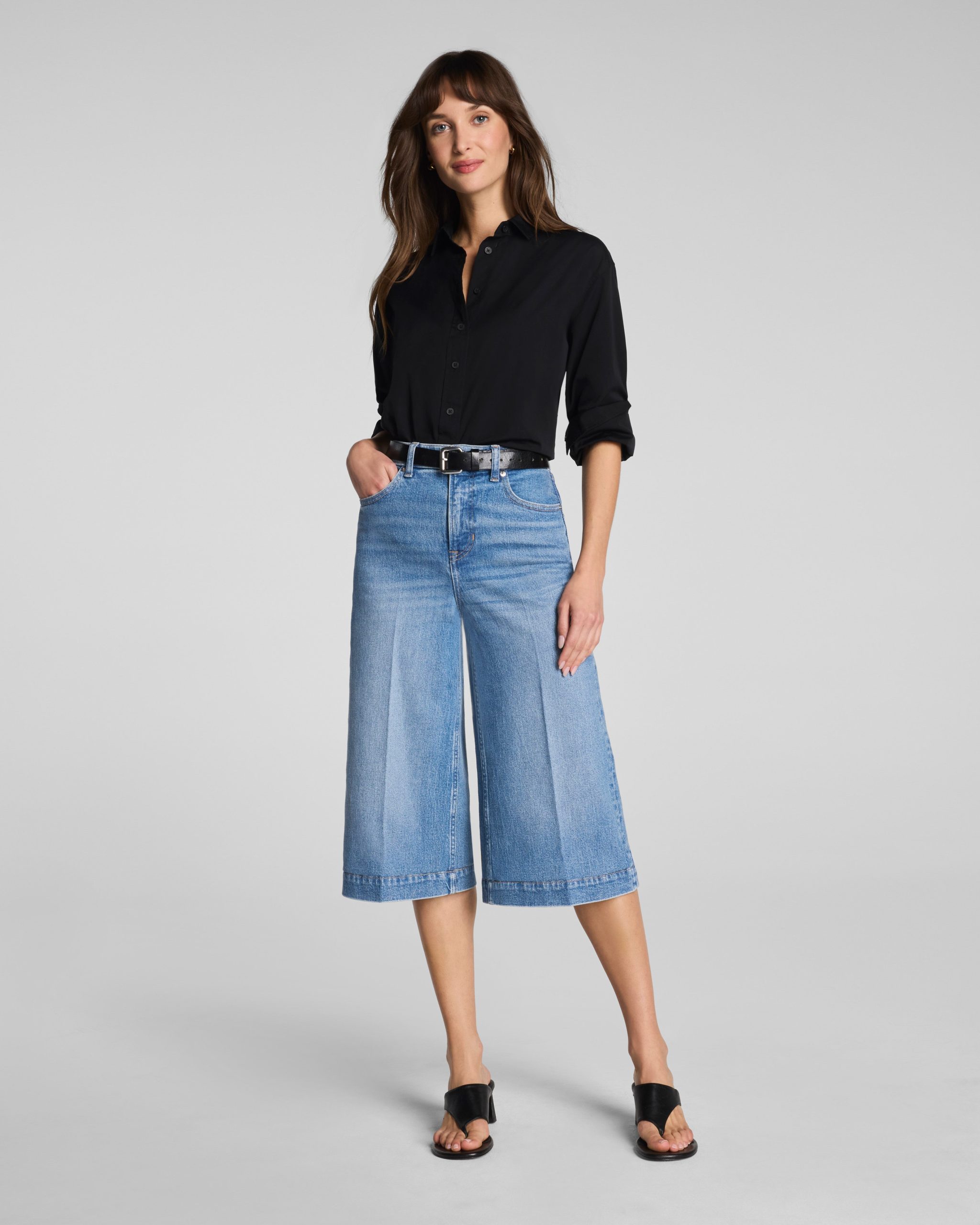 SPANXshape? Authentic 360 Denim Culottes | Elysian