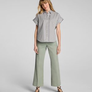 SPANXsupersmooth?  Stretch Twill Cropped Easy Flare Pant | Sage Brush