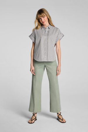 SPANXsupersmooth? Stretch Twill Cropped Easy Flare Pant | Sage Brush