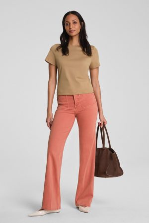 SPANXshape? Authentic 360 Easy Flare Jeans with Patch Pockets | Clay