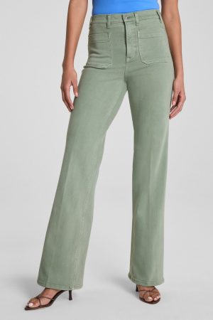 SPANXshape? Authentic 360 Easy Flare Jeans with Patch Pockets | Sage Brush
